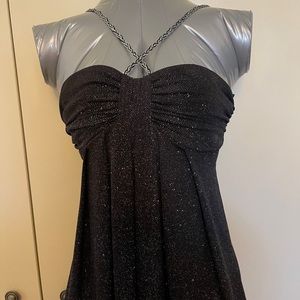 Black shimmy dress size 2 adorable